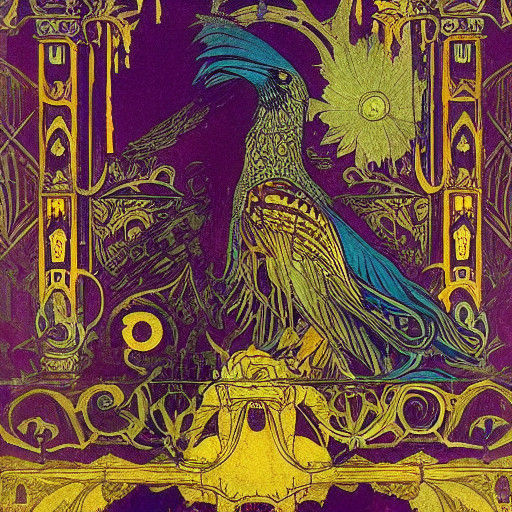 Mysterious Figure Confronts Raven in Ornate Chamber
