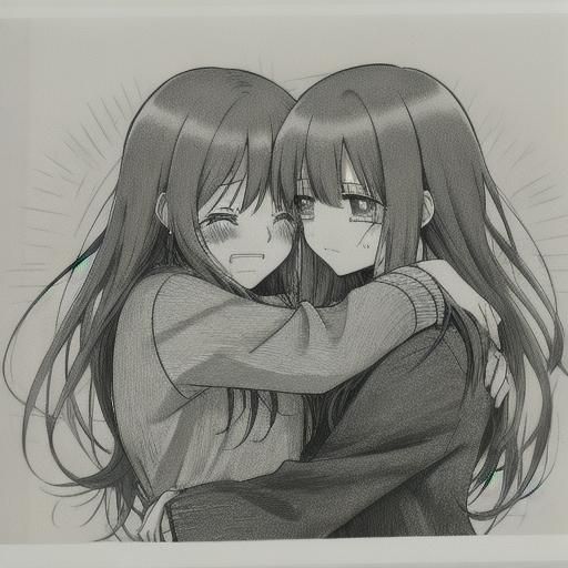 Anime Girls Hugging: A Sad, Kawaii Yuri Manga