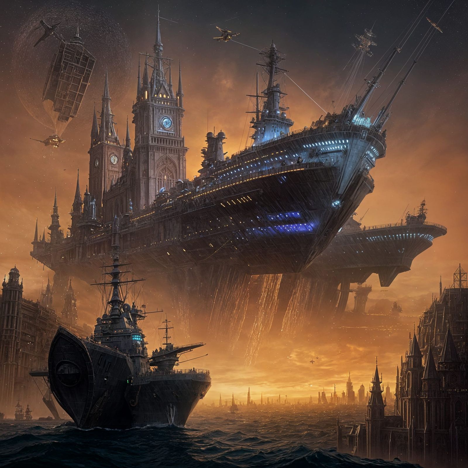 Medieval City Under Starfaring Empire