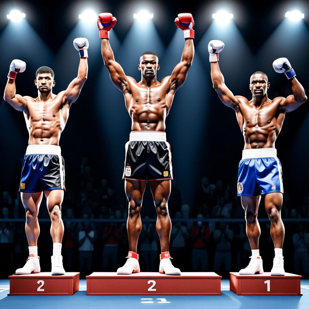 Boxers Triumph: A Detailed 3D Photographic Victory