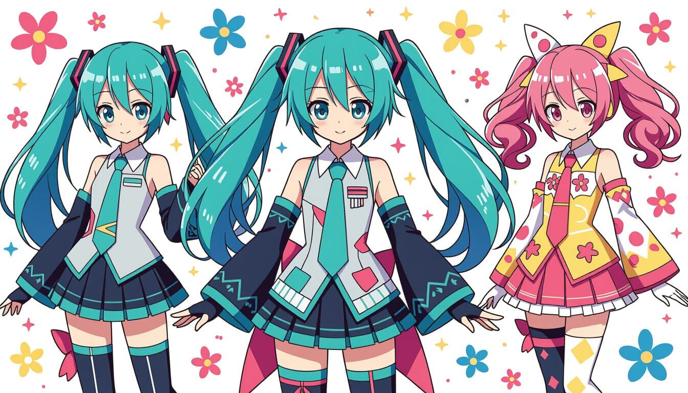 Hatsune Miku in Eclectic Styles
