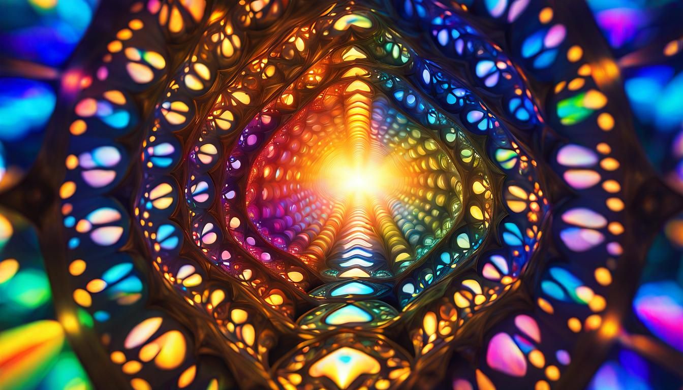 Psychedelic Infinite: Triadic Colors and Divine Light