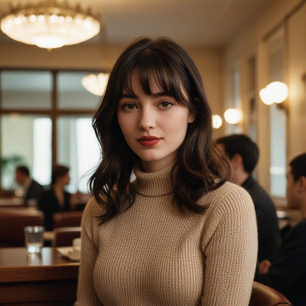 Gentle Teenage Girl Posed in Warm, Golden Light