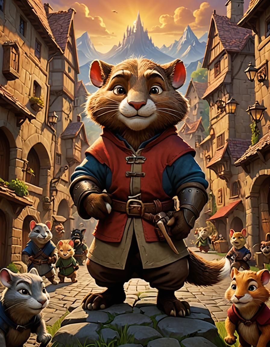 DreamWorks Redwall Movie Poster: 3D Digital Art
