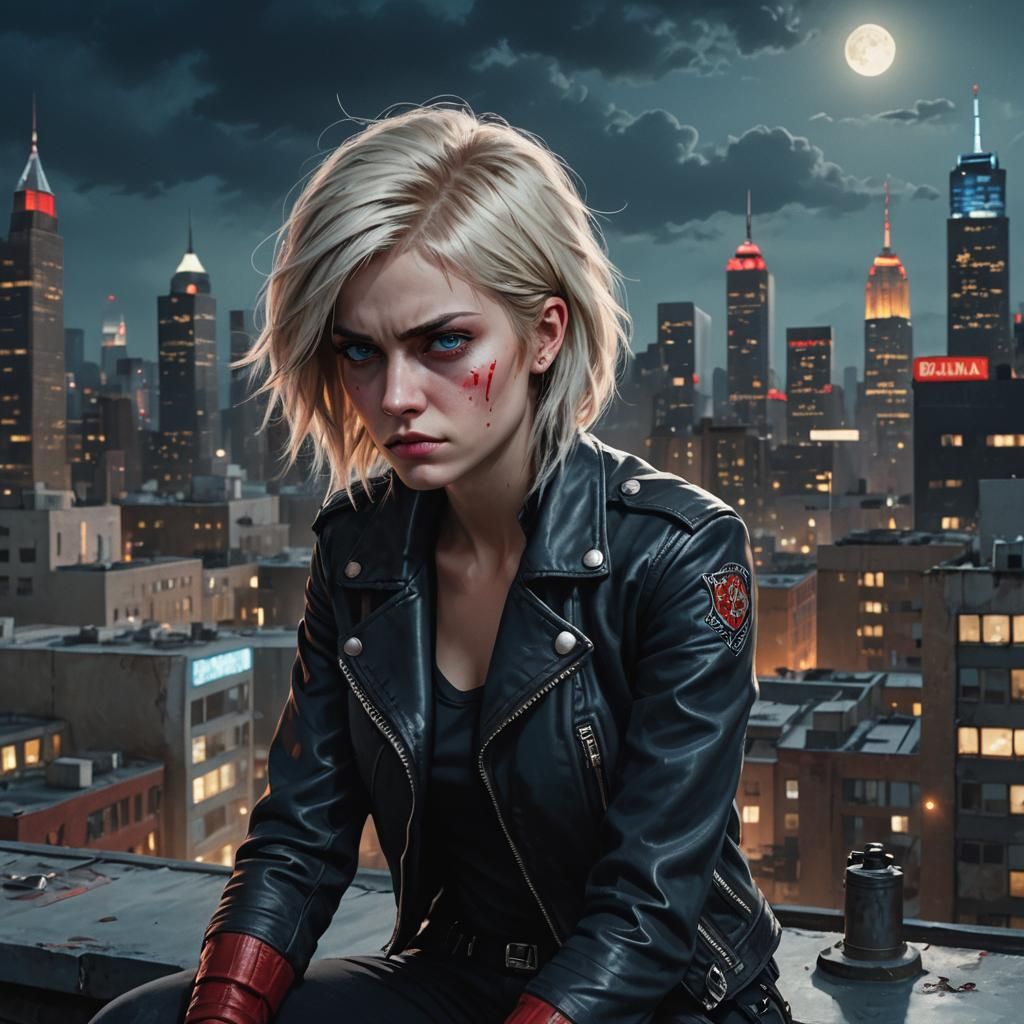 Angry Alison Portrait in Fantasy Concept Art