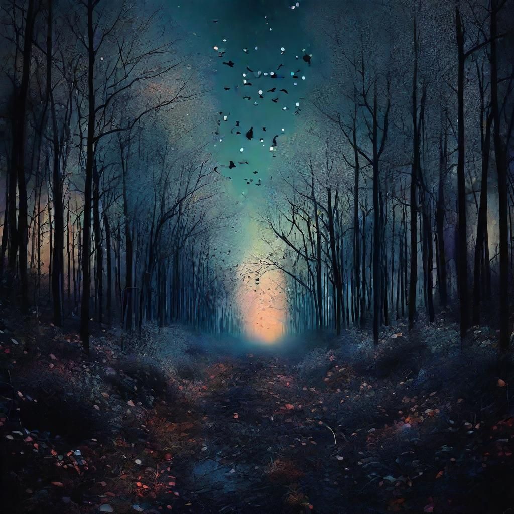 Dreamscape: Inverted Landscape at Night