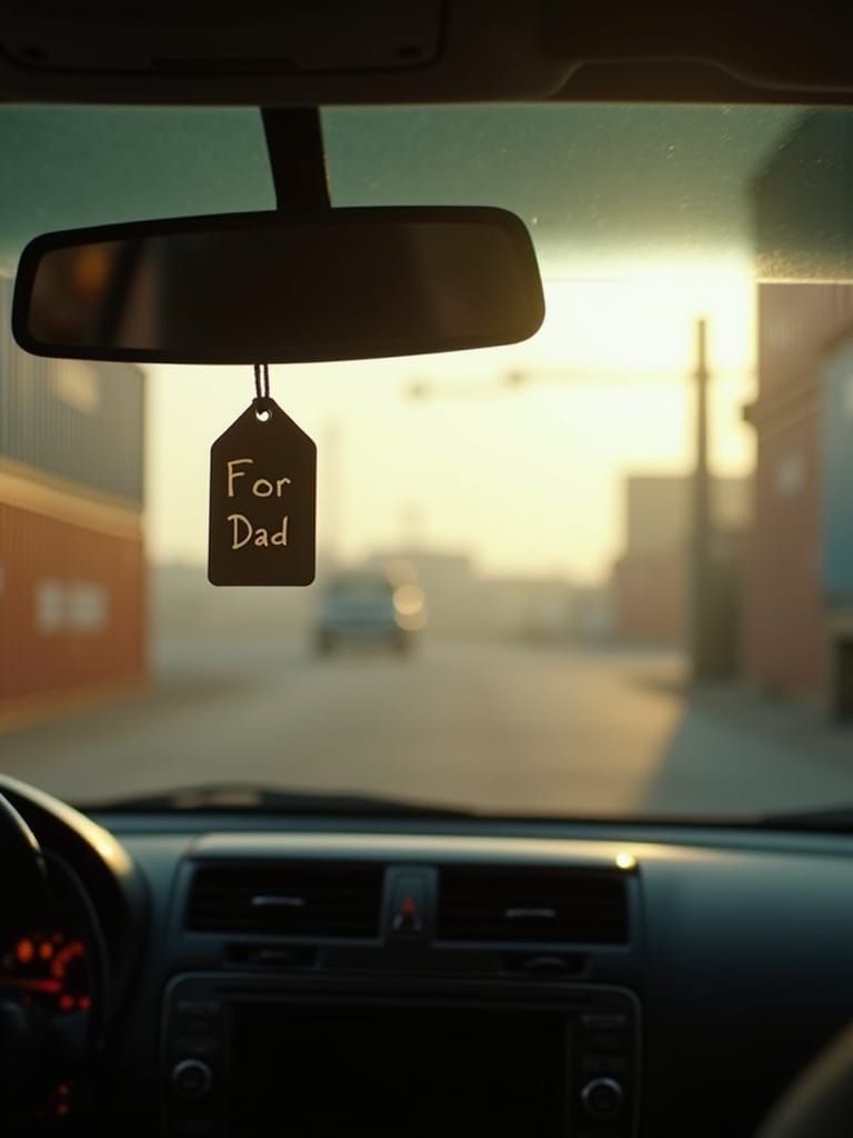 Car in Shipping Container with Cinematic Lighting