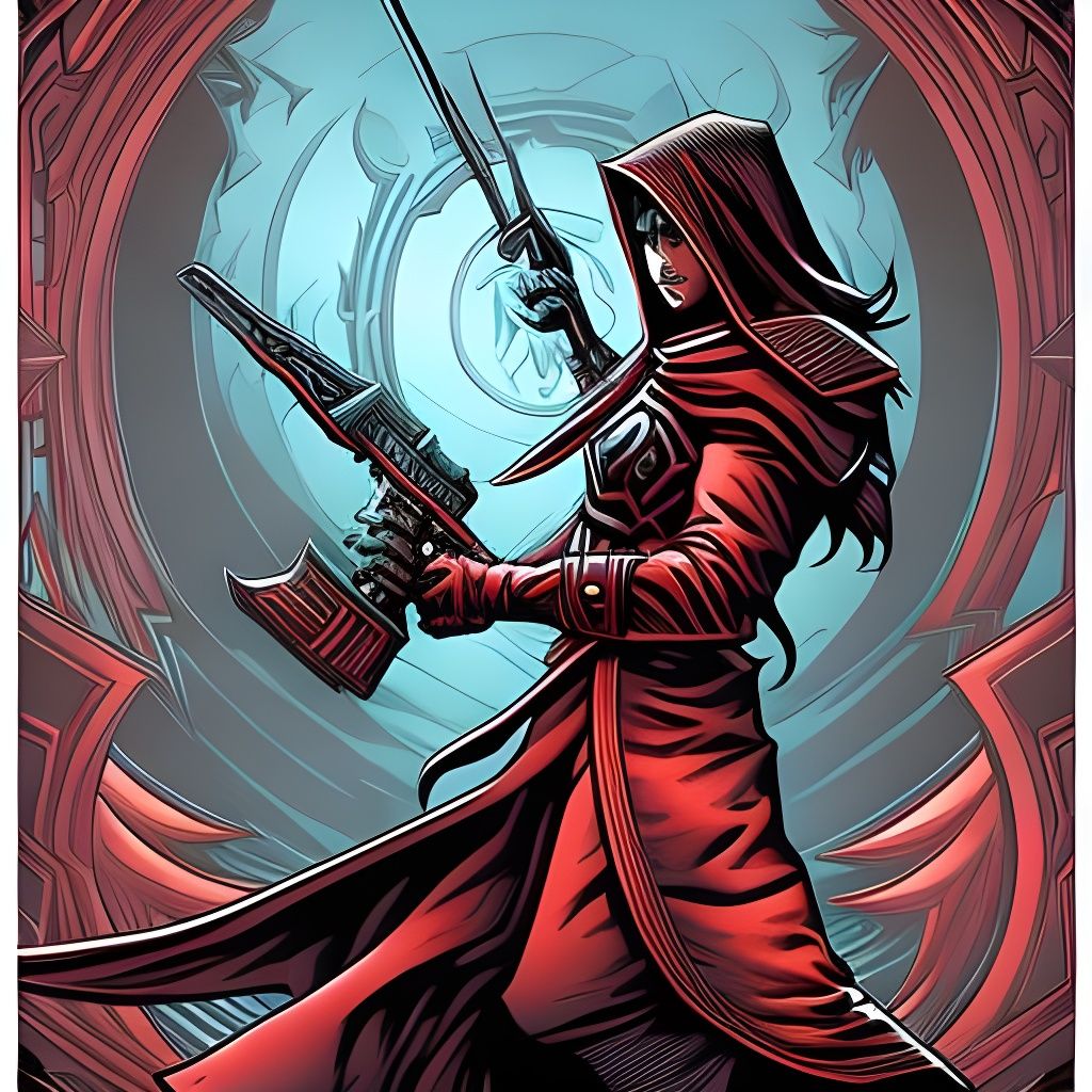 Chaos Cultist in Comic Book Art Style