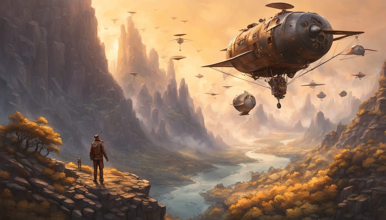 Skilled Aeronauts Soar Through Mystical Skies in Steam-Power...