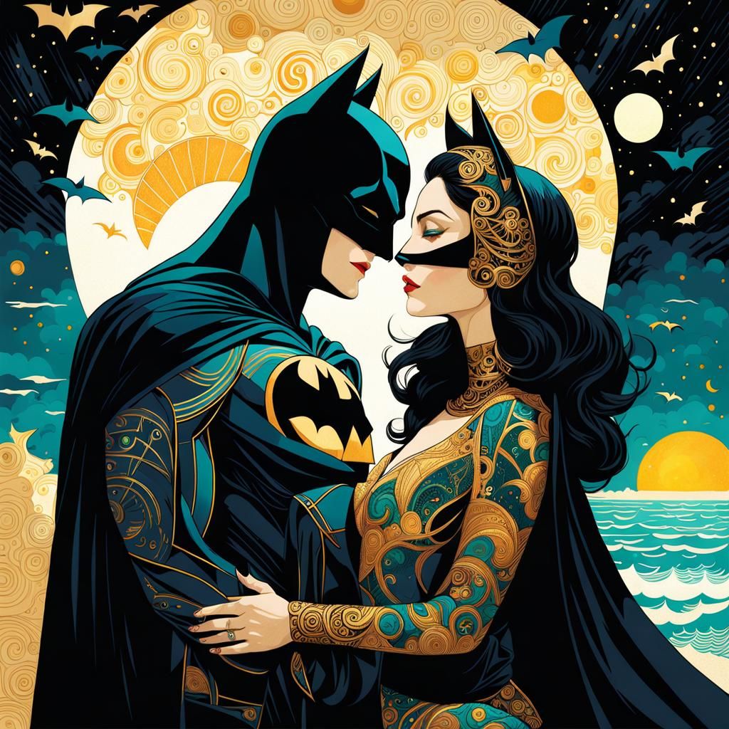 BATMAN & CATWOMAN BEACH ROMANTIC VACATION