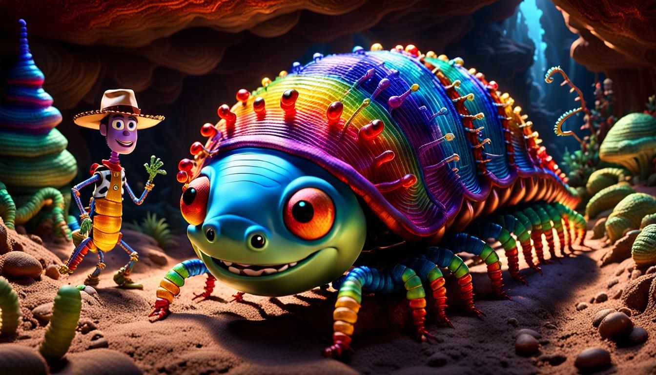 Incredible and iconic toy story character rides an awesome h...