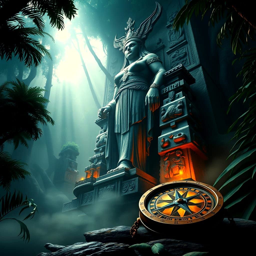 Ancient Compass Leads to Queen of Damned Statue in Rainfores...
