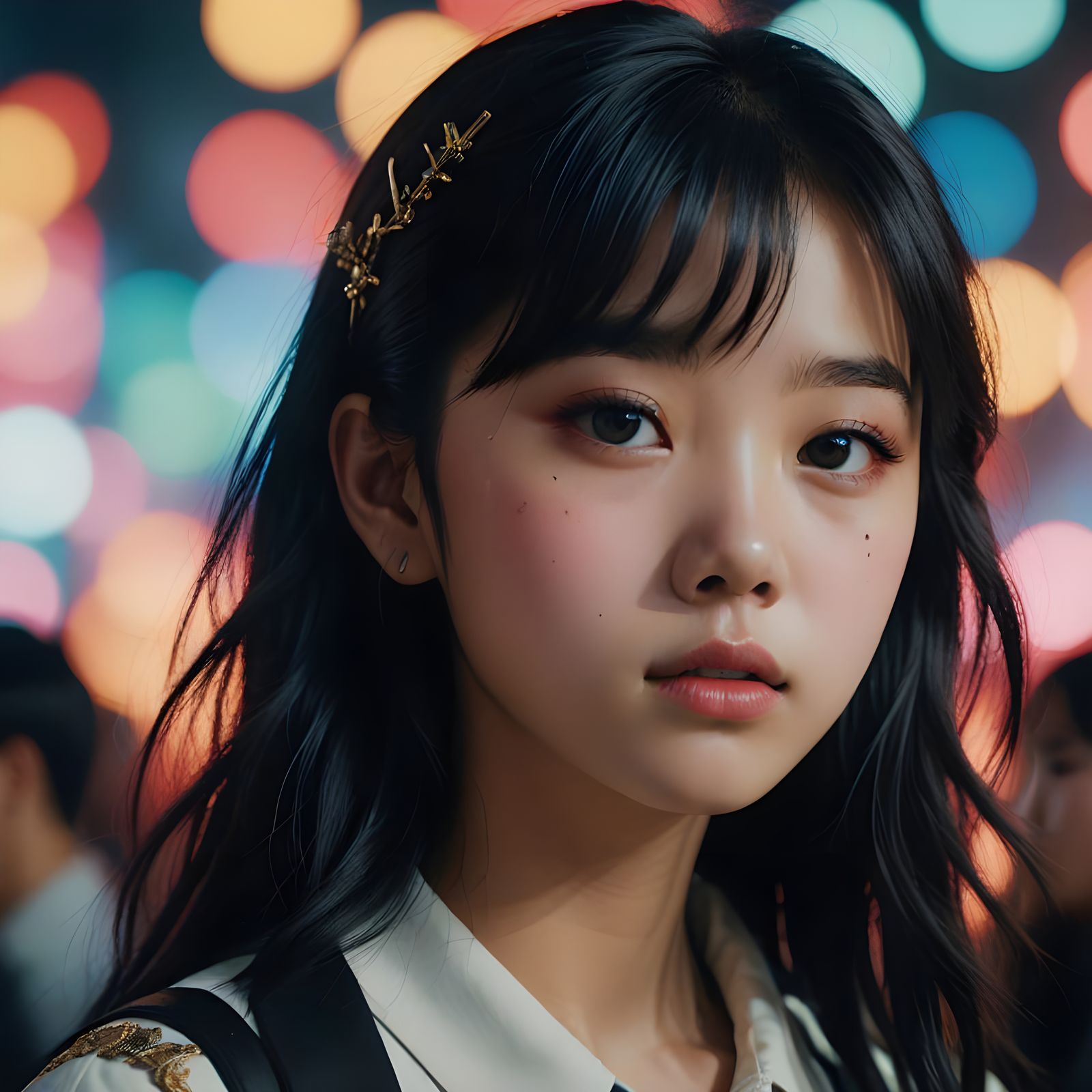 K-Pop Idol Portrait with Dreamy Studio Lighting