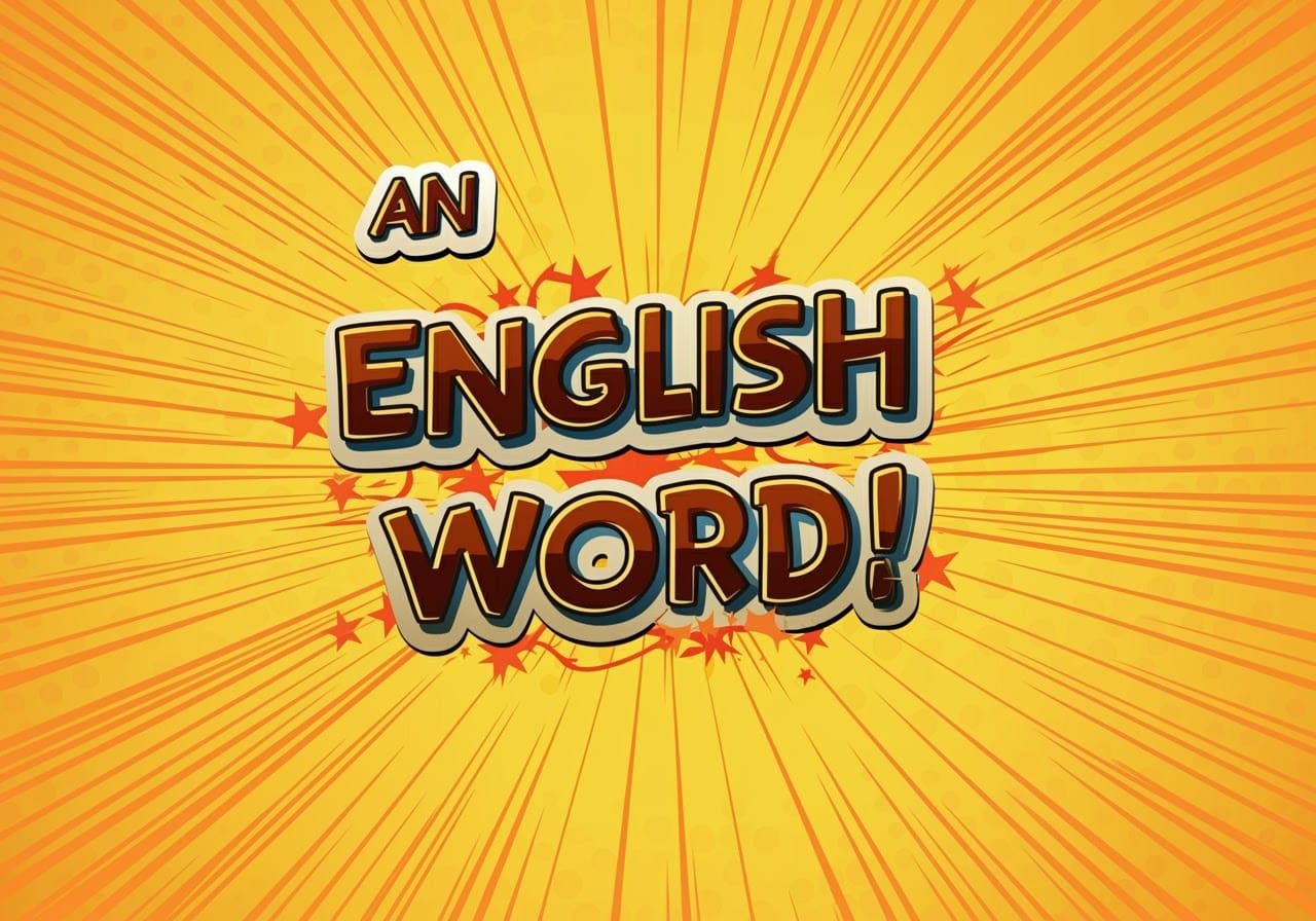 Pop Art Word Illustration: An English Word