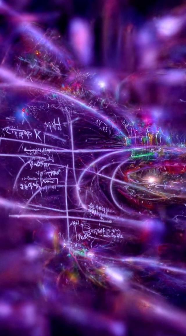 Detailed Space-Time Continuum Diagram in 4K