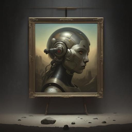 Combine the random artwork with a completely different artistic genre (e.g., a sci-fi reimagining of a classical paintin...