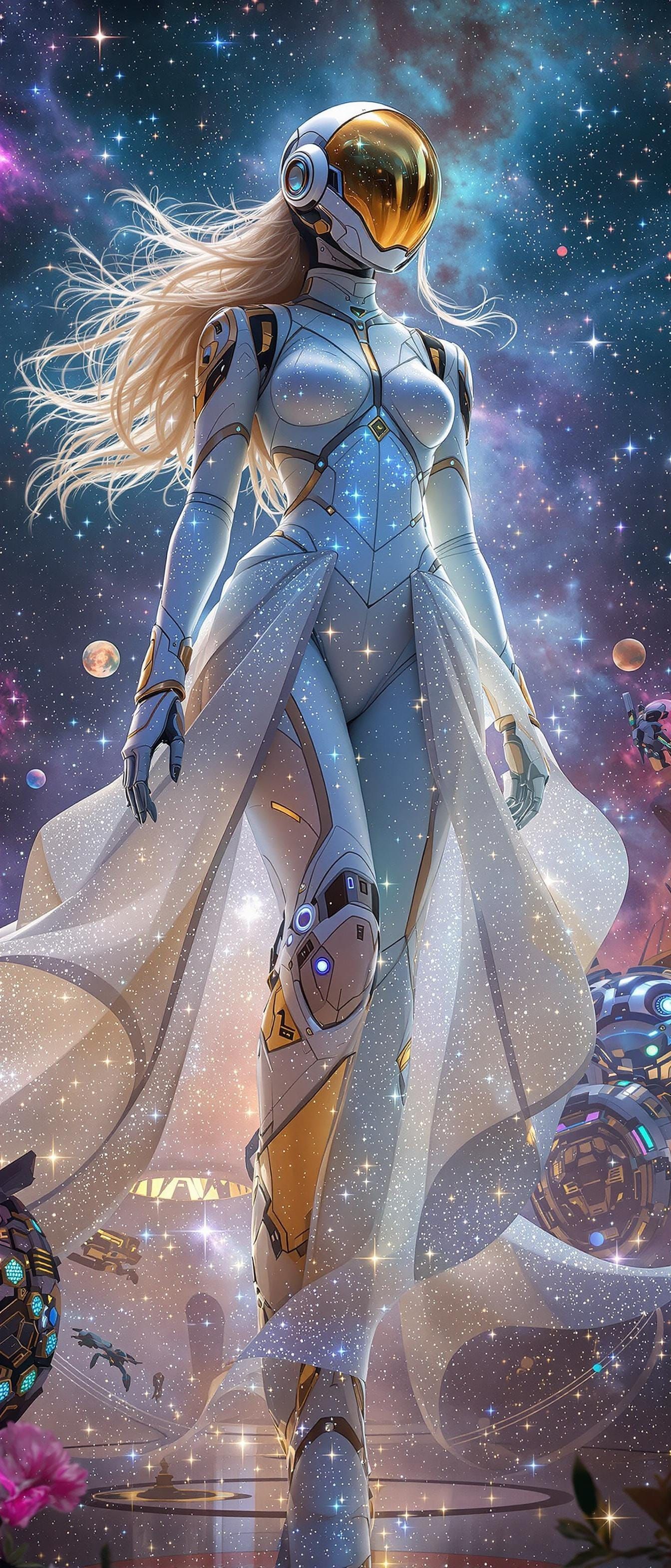Galactic Cinderella in High-Tech Spacesuit