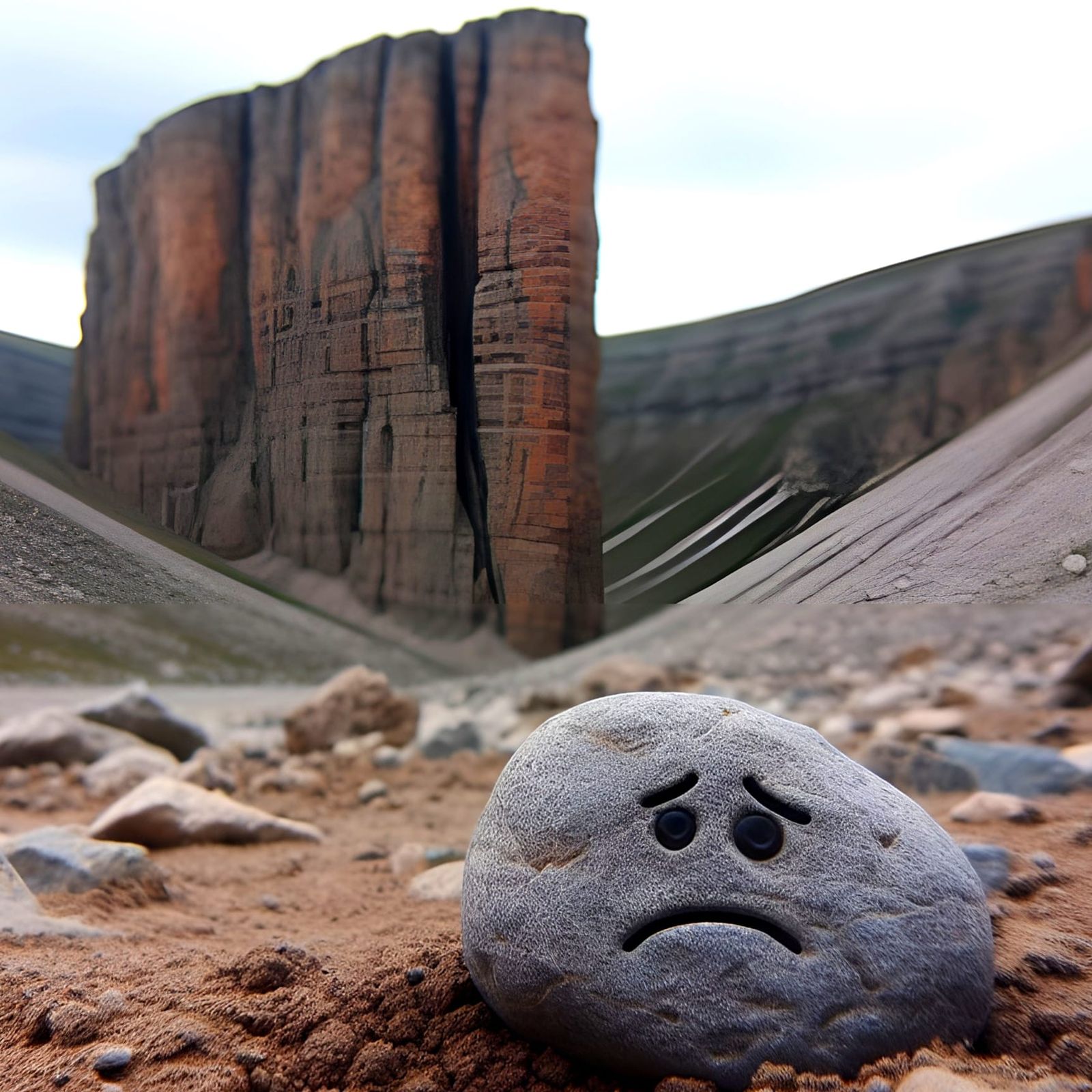 Sad Rock at Rock Bottom Cliff