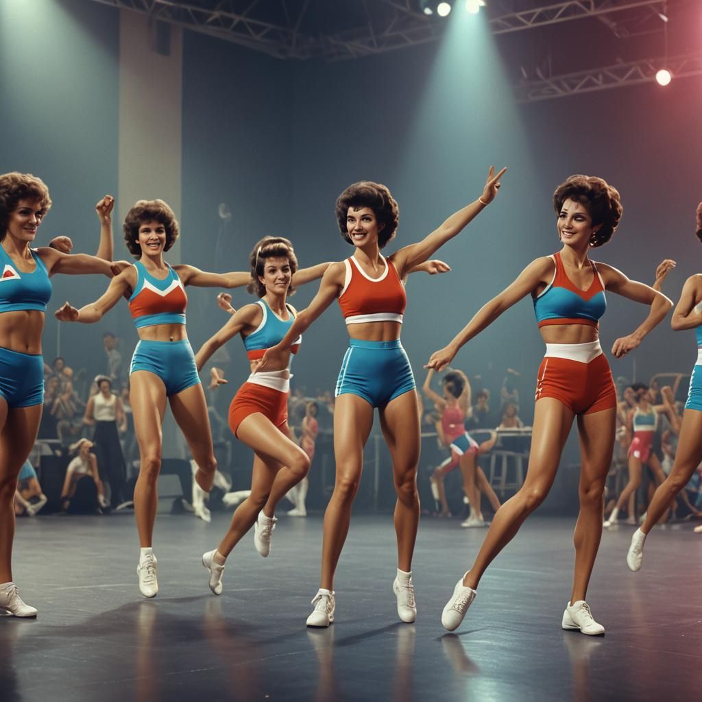 1982 Aerobics Championship: Team Turkey in Studio