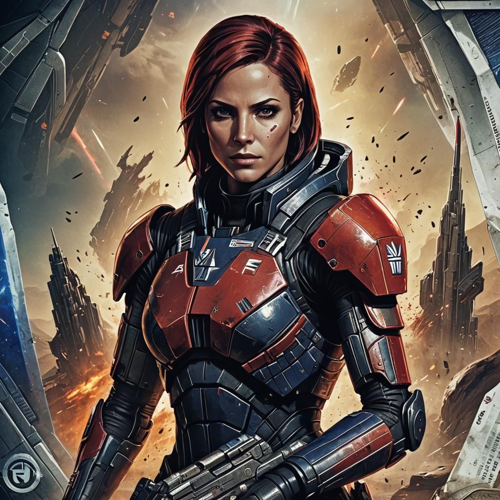 Commander Shepard as Art Banknote