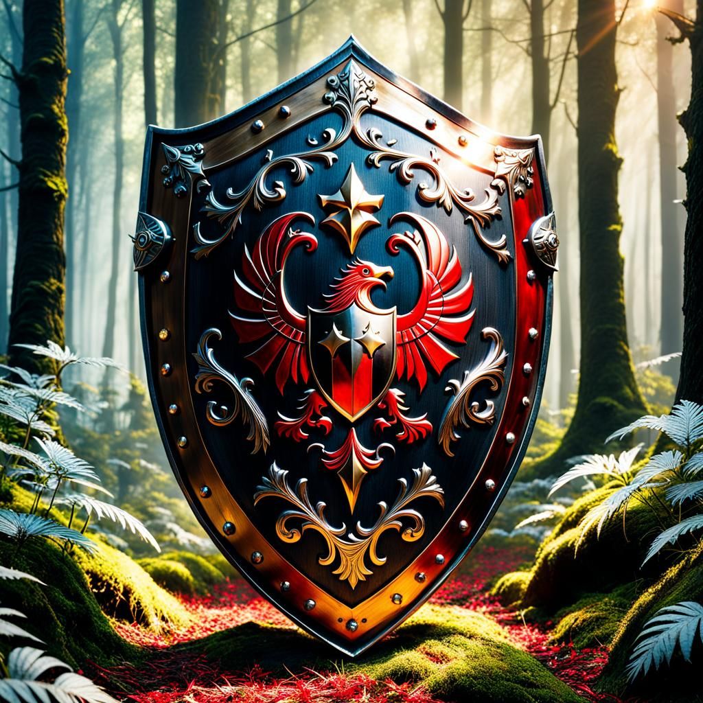 A medieval Eagle shield