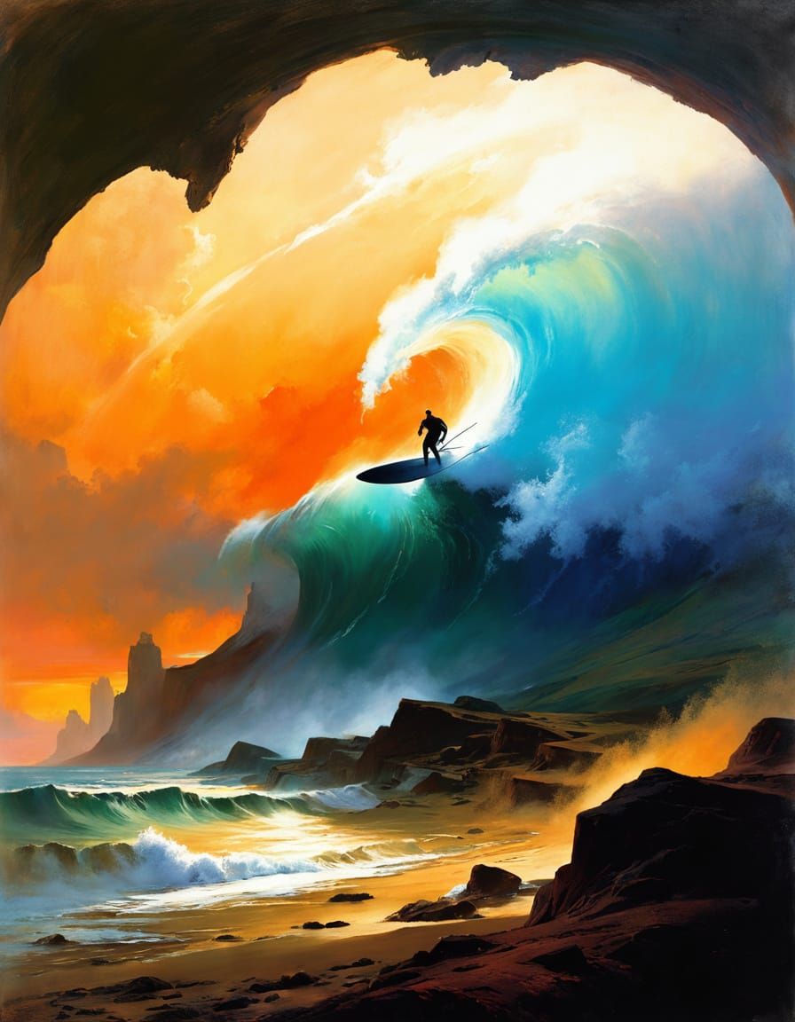 surfing poster