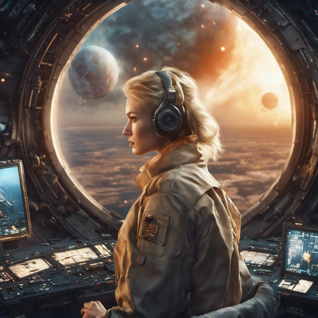 Archeologist Watches Planet Explosion From Starship