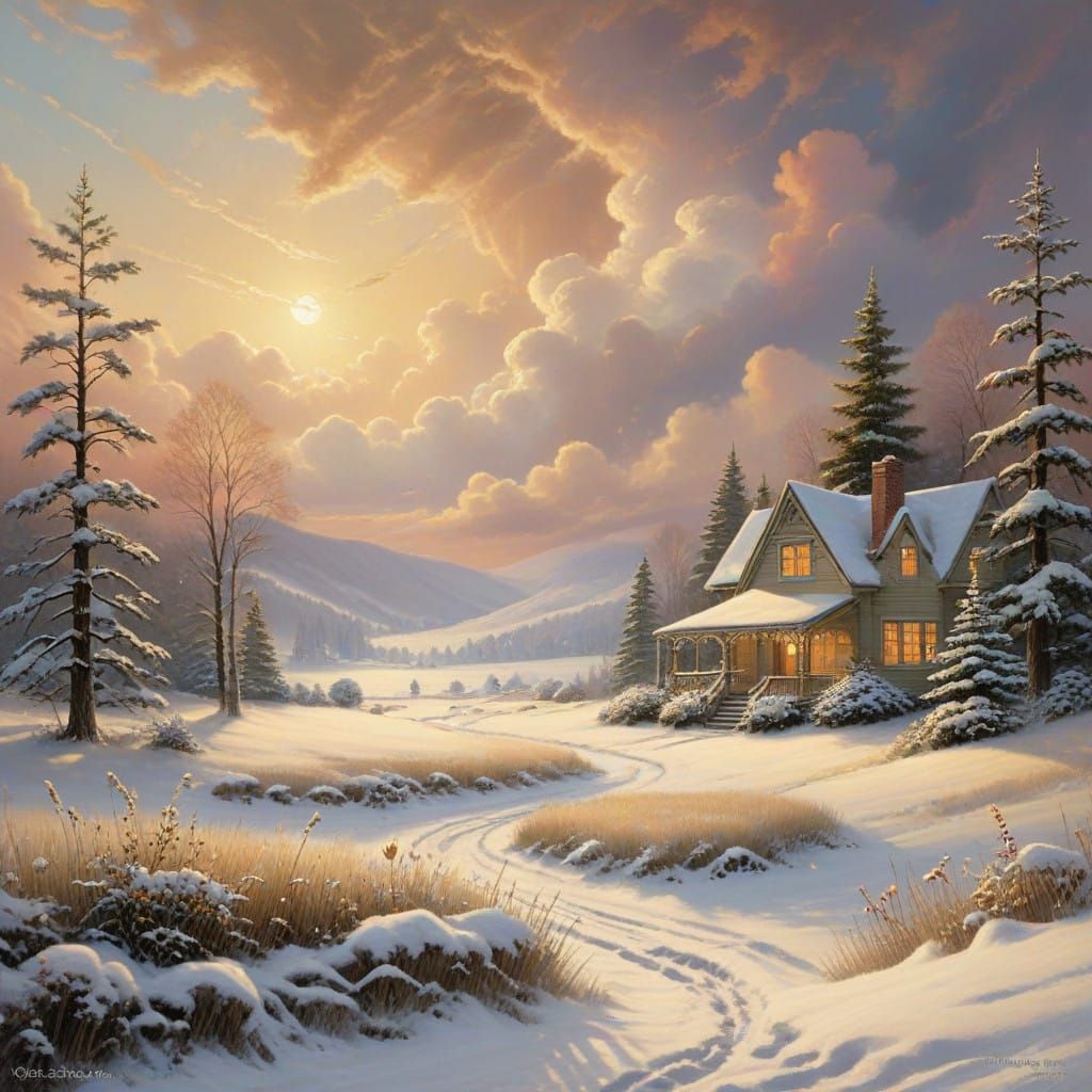 Enchanted Christmas Eve in Soft Focus