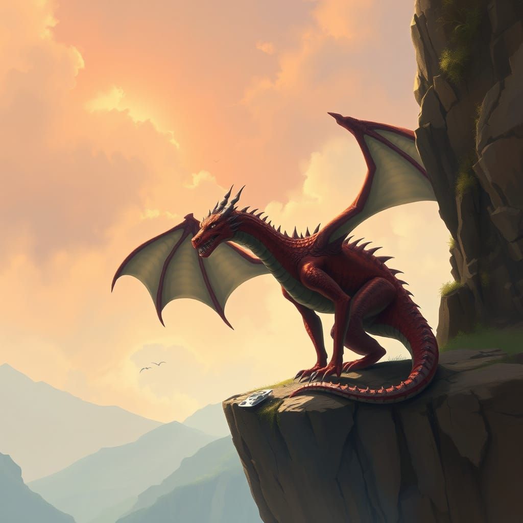 Dragon Guardian at Cliff Edge