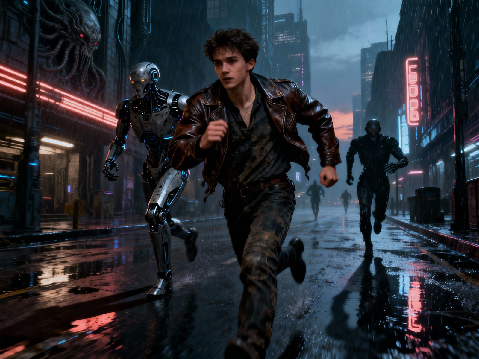 Malevolent AI chasing innocent man on enemies list