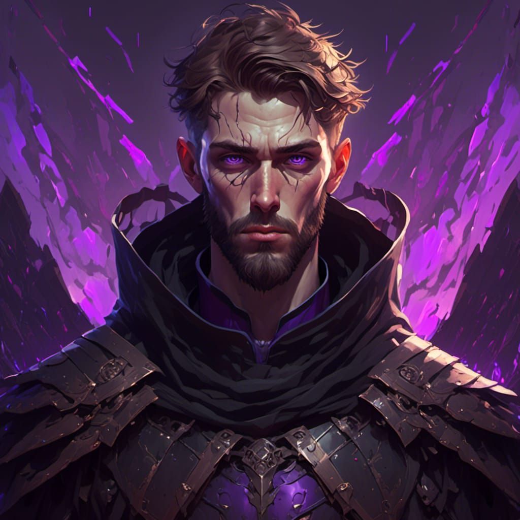 Void Lord Portrait in Organic Armor: Hyperdetailed Art