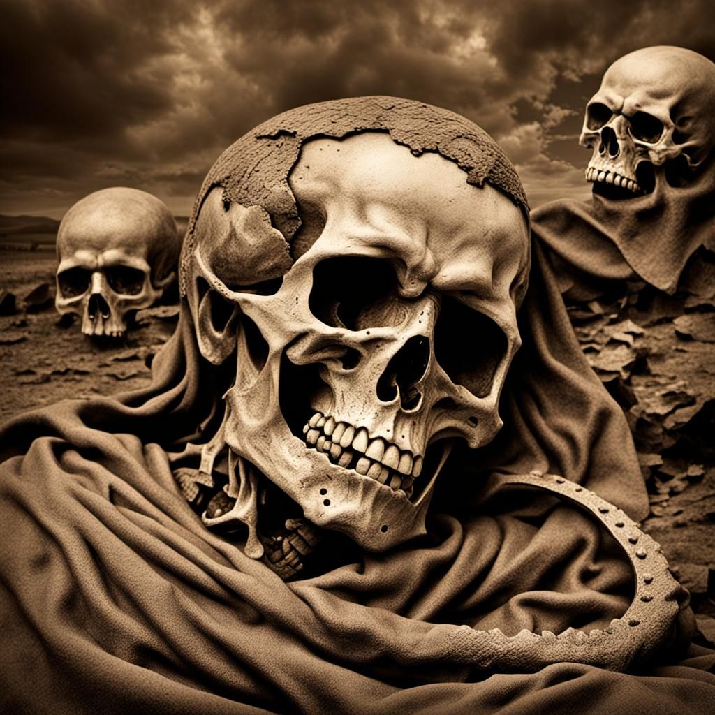 Sepia Photograph: The Death of a Tyrant