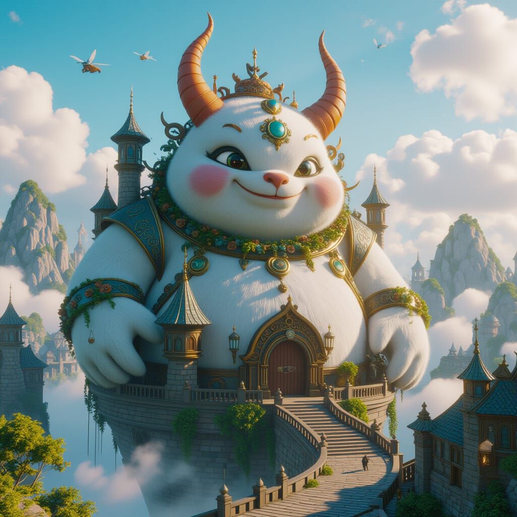 Fantastical Matte Painting with Intricate Details