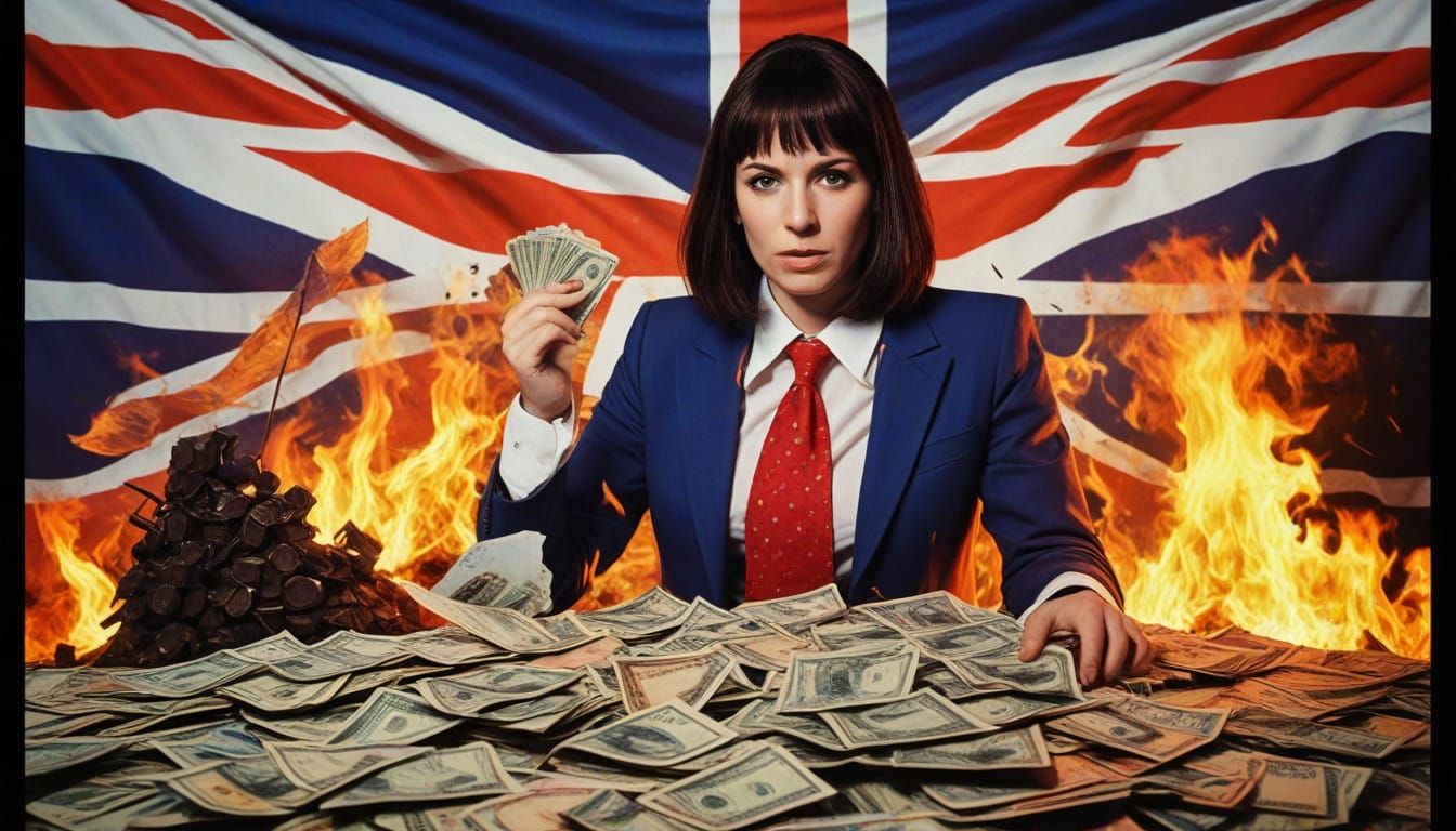 Rachel Reeves Burning The British Economy