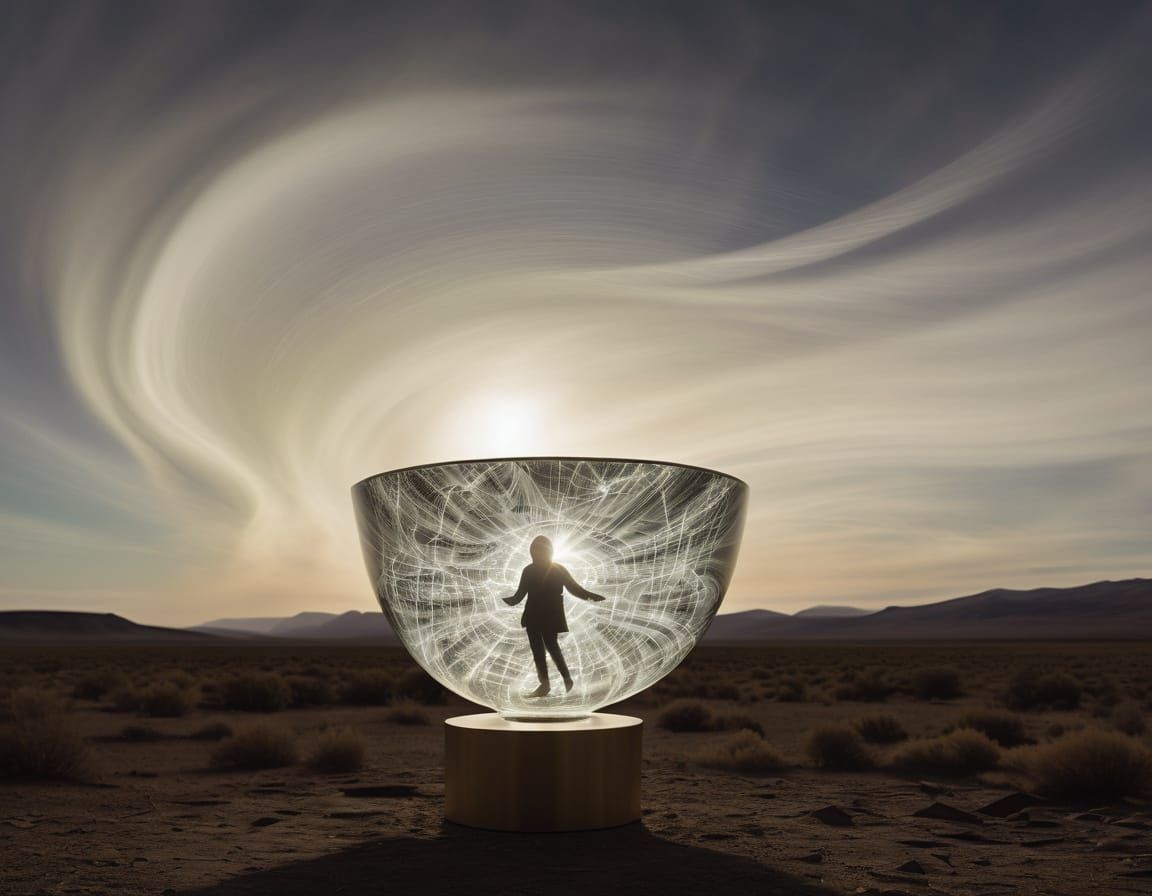 Geomagnetic Storm in a Bowl Draped