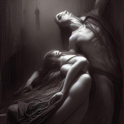 Gothic Horror Scene in the Style of Gustave Doré