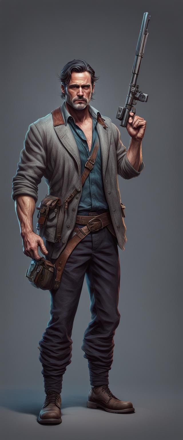 John Corben Portrait in Hyperdetailed Digital Art Style