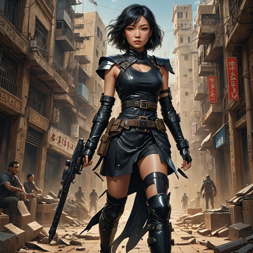 Book Cover: Sora Choi in Cairo, Matte Painting