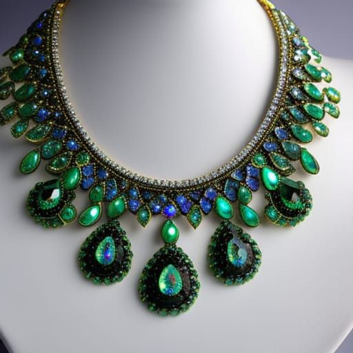 Gorgeous Gemstone Necklace: Digital Matte Painting