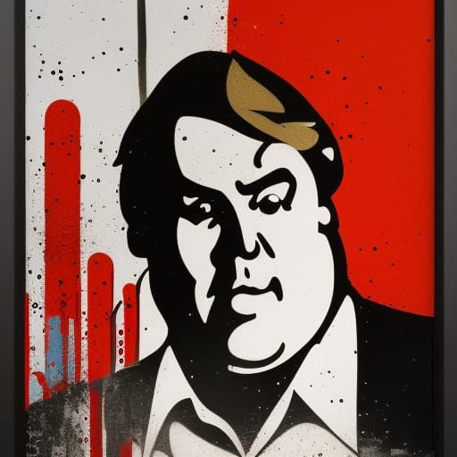 John Candy Graffiti Art in Urban Style