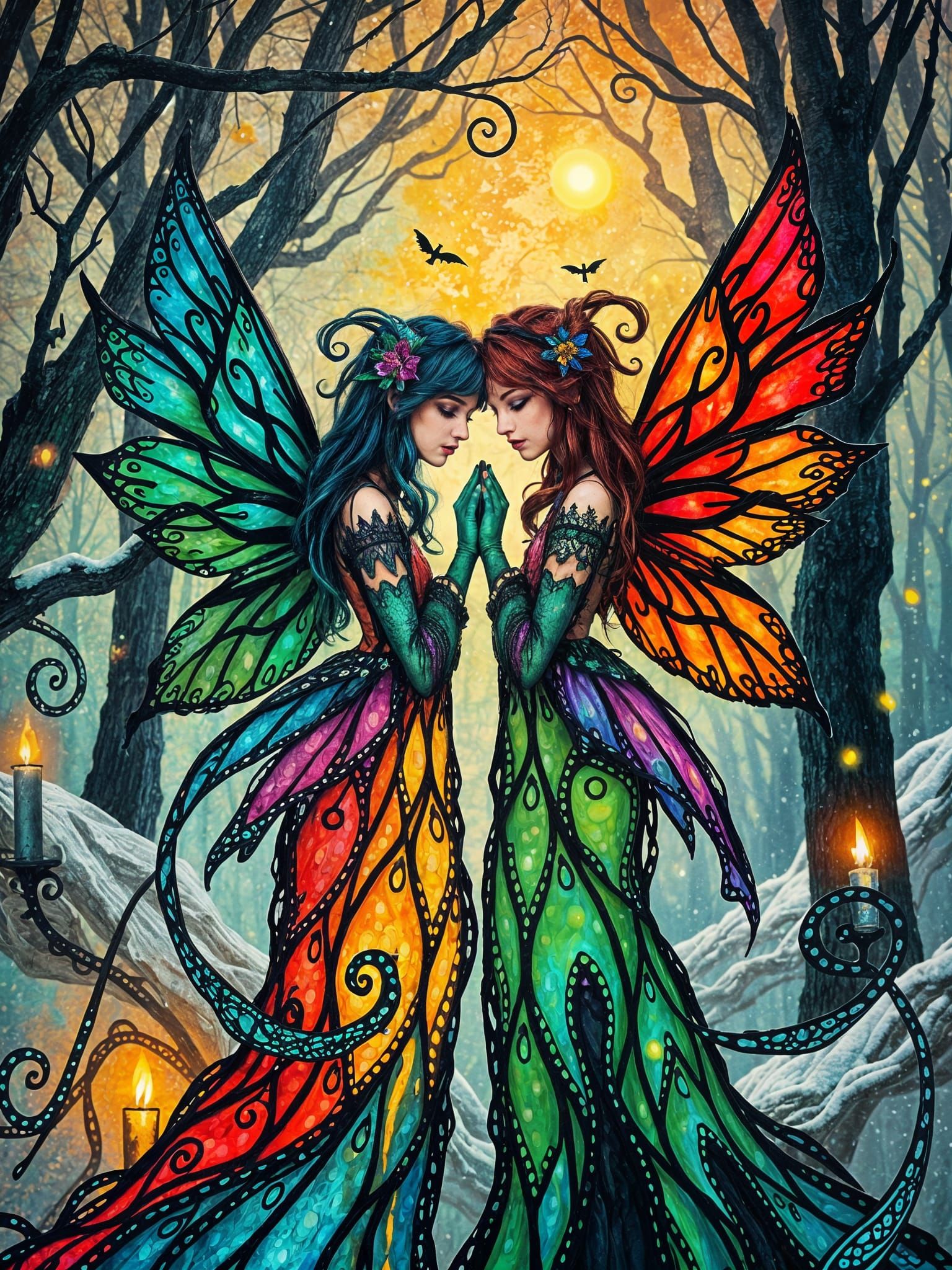 Masterpiece Monday, 2.98, Gothic fairy sisters