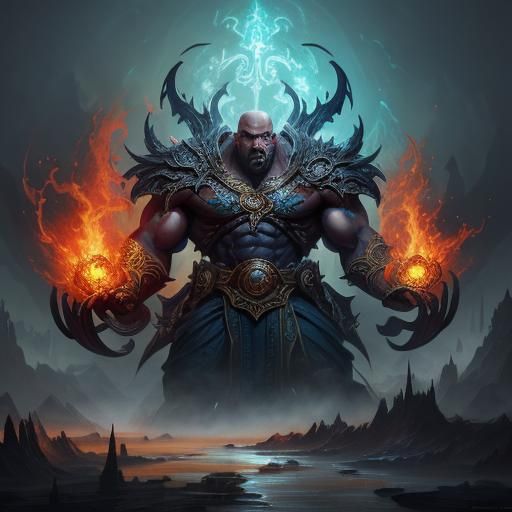 World's Largest Bodybuilder Prophet Lut: Detailed Matte Pain...