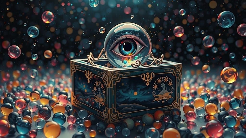 Ethereal Black Eden Unveils Pandora's Box in Vibrant Oil-Pai...