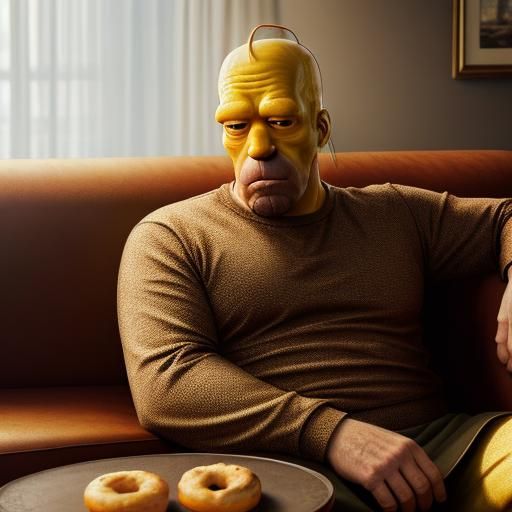 Homer Simpson as a human