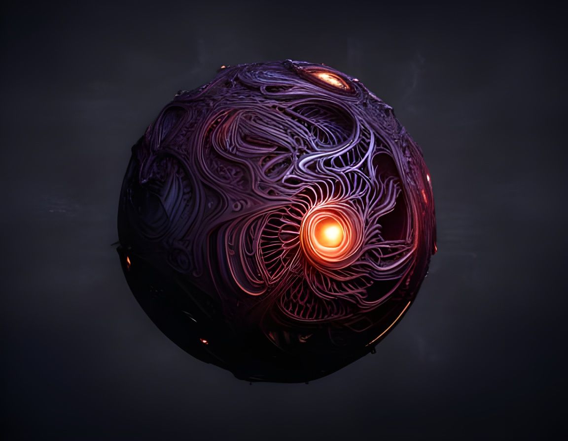 Metallic Object in Liminal Space: Photorealistic Art