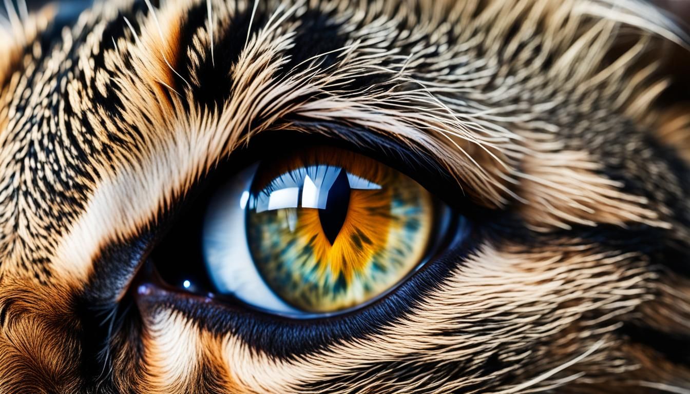 Earth from Space Reflected in Cat's Eye