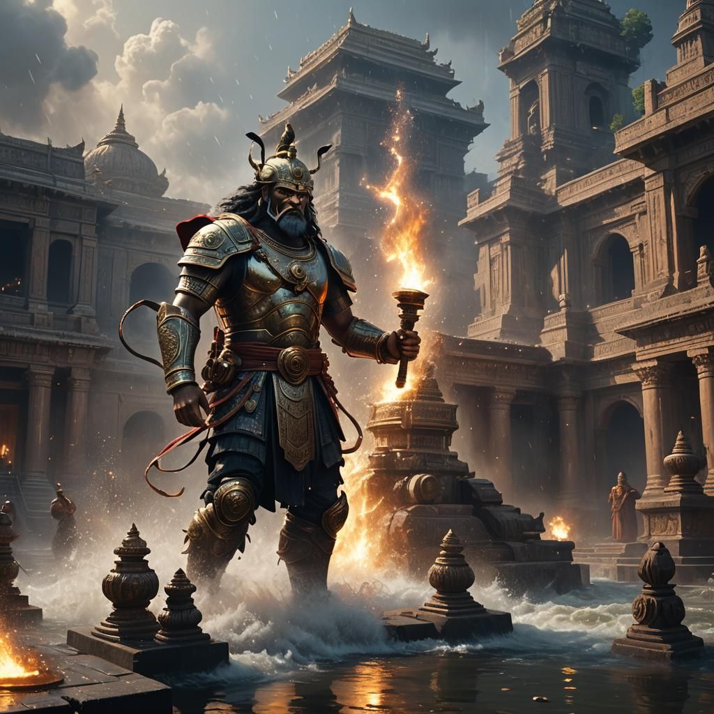 Ancient Indian temple guard