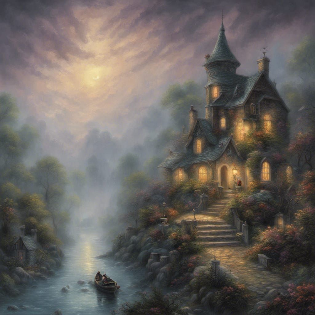 Ethereal Nightmare Fantasy in Mist