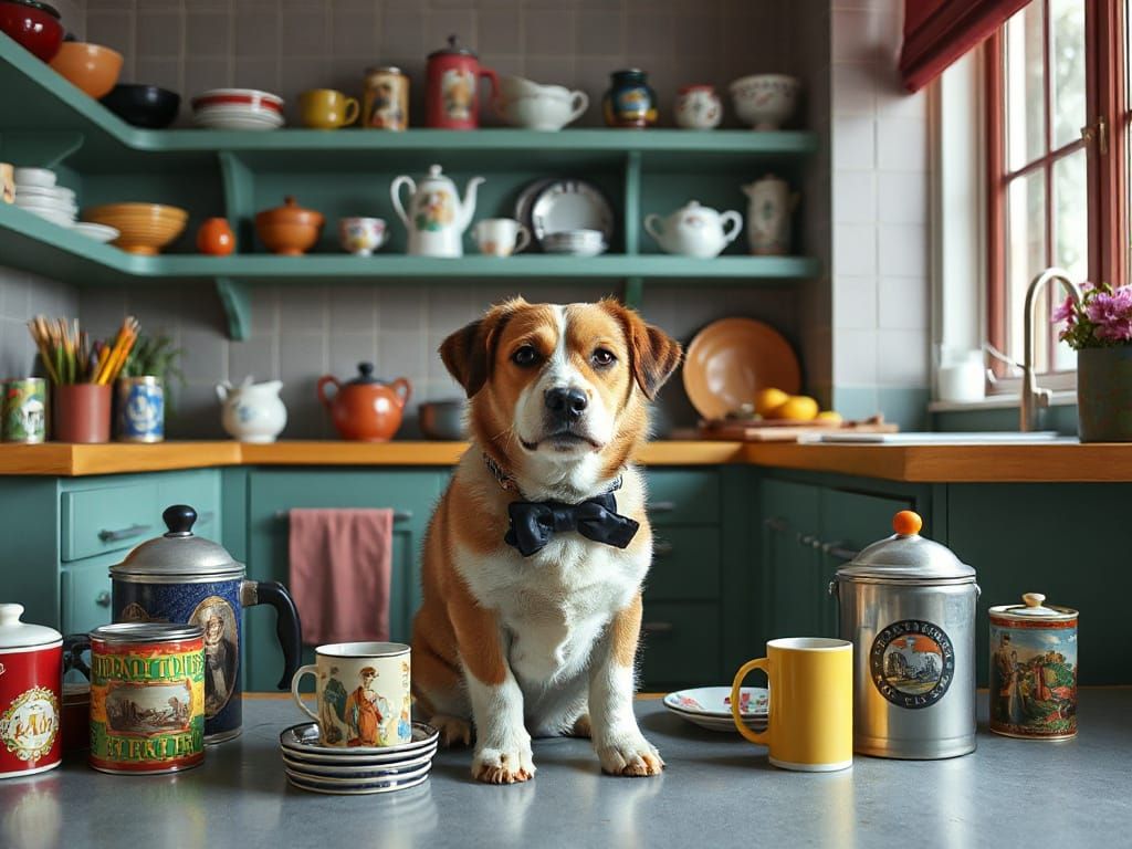 Dog in the Kitchen