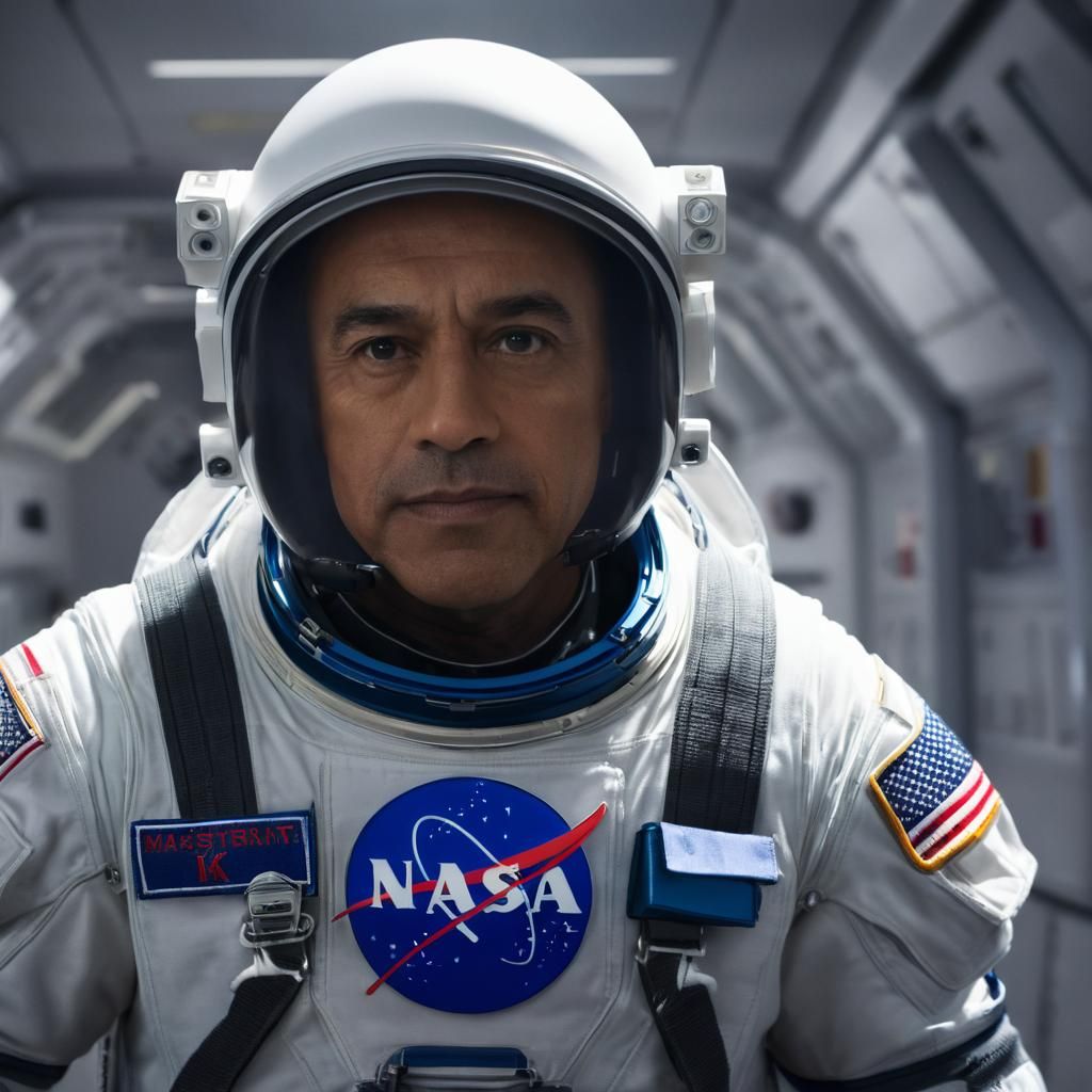 Astronaut Portrait in Cinematic Sci-Fi Style